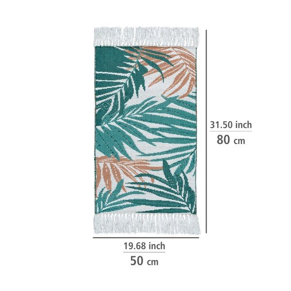 Zelená textilní koupelnová předložka 50x80 cm Suva – Wenko-image-2