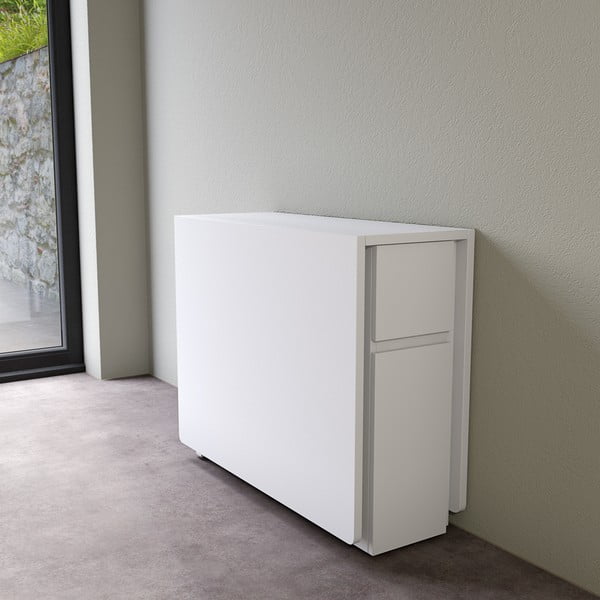 Bílý skládací multifunkční stůl Woodman Kungla-image-1