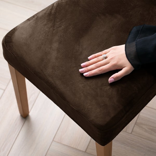 Hnědý napínací potah na židli 48 cm Sento – Restilo-image-1