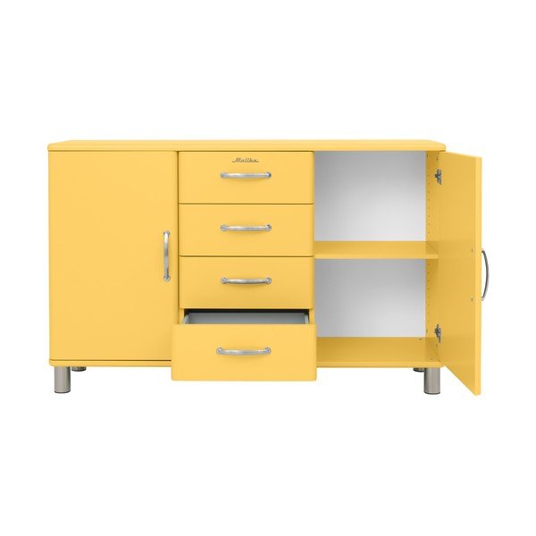 Žlutá nízká komoda 146x92 cm Malibu - Tenzo-image-2