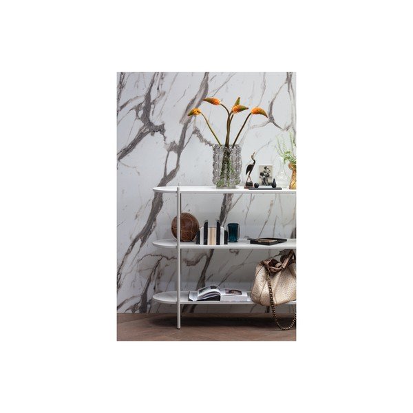 Světle šedá knihovna z jasanového dřeva 120x92 cm Tender – BePureHome-image-4