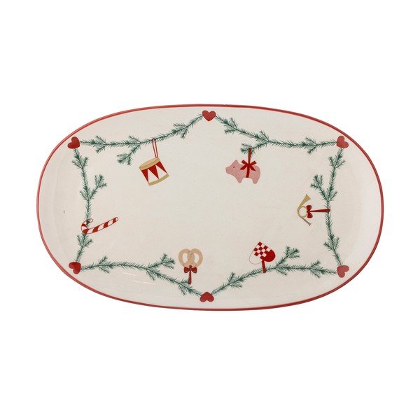 Kameninový tác s vánočním motivem 23x38,5 cm Yule – Bloomingville