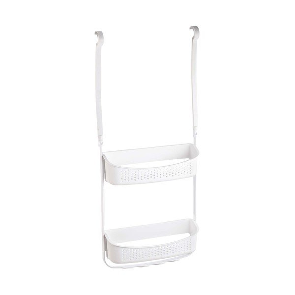 Matně bílá závěsná plastová koupelnová polička Vesper – douceur d'intérieur-image-3