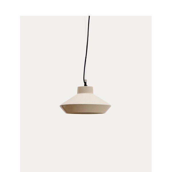 Béžové závěsné svítidlo s keramickým stínidlem ø 31 cm Portol – Kave Home-image-4
