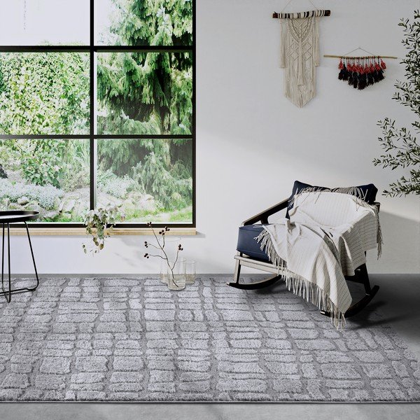 Šedý koberec 160x235 cm Artistique Light Grey – Elle Decoration-image-1