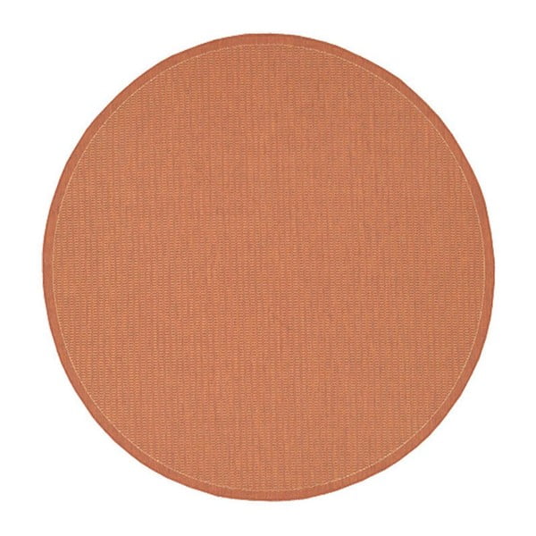 Oranžový venkovní koberec Floorita Tatami, ø 200 cm