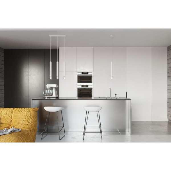 Bílé kovové závěsné svítidlo ø 8 cm Vittoria – Sollux-image-3