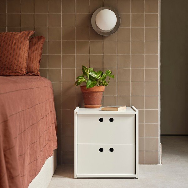 Krémový noční stolek Wally – Teulat-image-1