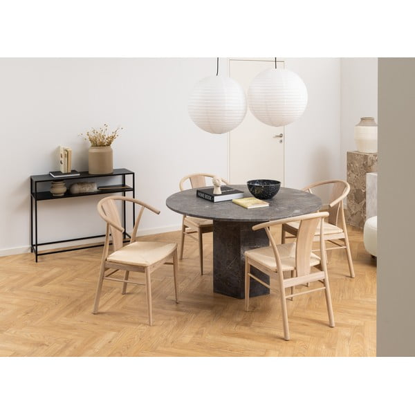 Černý konzolový stolek 100x35 cm Newcastle - Actona-image-3