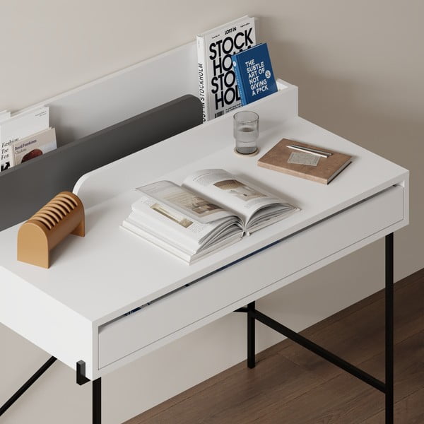 Pracovní stůl se sekretářem 60x113 cm Lila – Marckeric-image-4