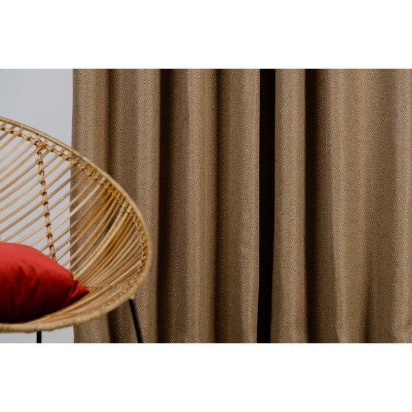 Hnědý závěs 140x260 cm Avalon – Mendola Fabrics-image-3