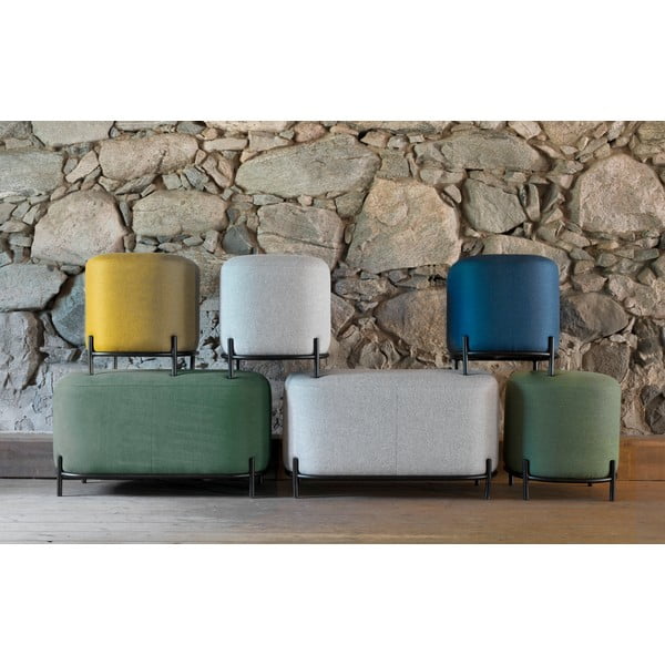 Šedý puf Tenzo Harry, šířka 82 cm-image-1