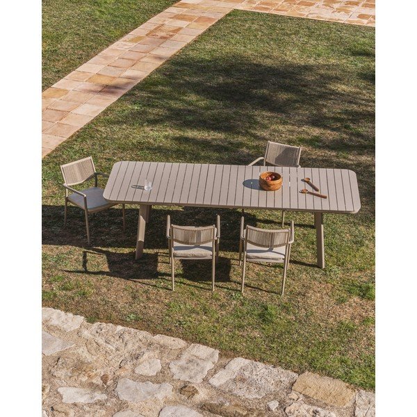 Kovový zahradní jídelní stůl 100x220 cm Izola – Kave Home-image-1