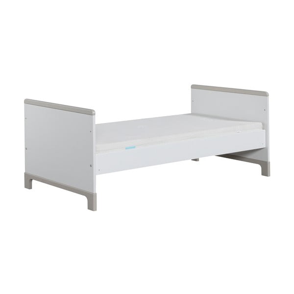Bílo-šedá dětská postel Pinio Mini, 160 x 70 cm