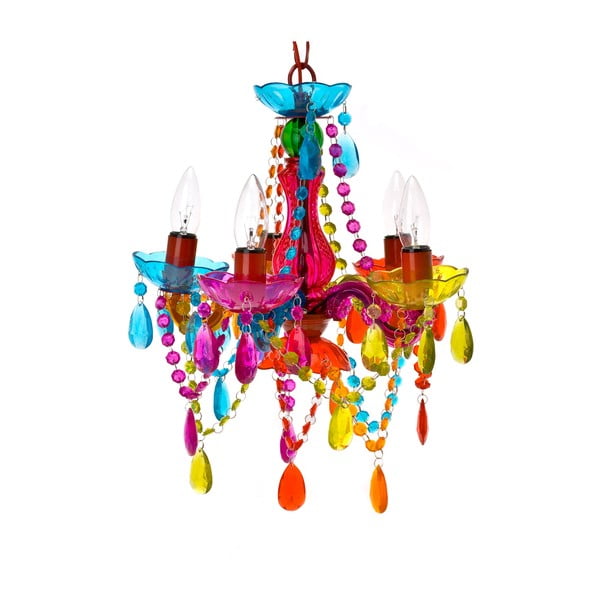 Pestrobarevný pětiramenný lustr ETH Gypsy