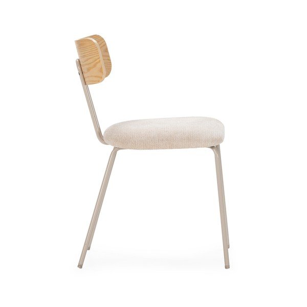 Béžová/v přírodní barvě čalouněná jídelní židle Olimpia – MOME-image-1