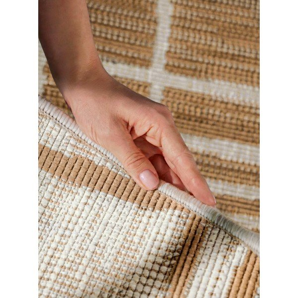 Krémový/v přírodní barvě kulatý vnitřní a venkovní koberec ø 200 cm Haringey Crouch – Ted Baker-image-2