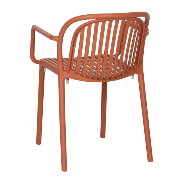 V terakotové barvě plastová jídelní židle Alia – Ixia-image-3