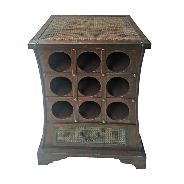 Hnědá vinotéka na 9 lahví, 46x58 cm – Deco Pleasure-image-2