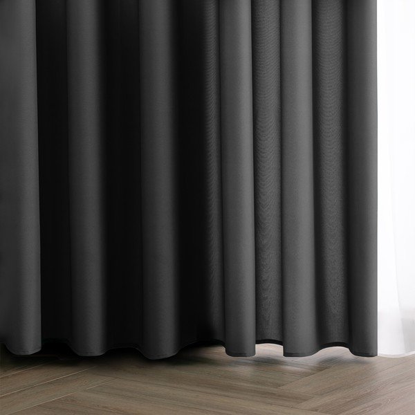 Antracitový dimout závěs 140x250 cm Carli – Restilo-image-1