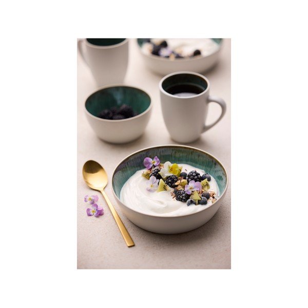 Bílá/zelená miska z kameniny 850 ml Gastro White/Green – Bitz-image-3