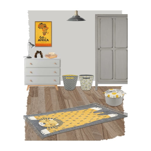 Dětský ručně potištěný koberec Nattiot Baba, 110 x 170 cm-image-2