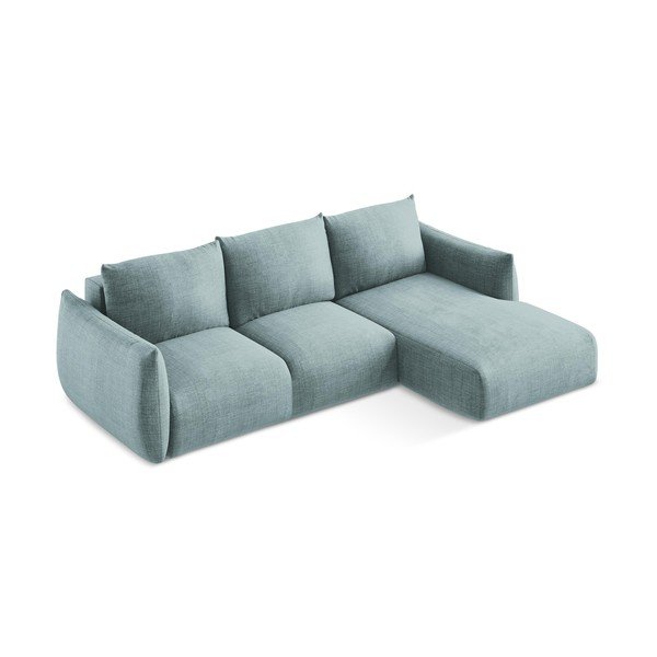 Modrá rozkládací rohová pohovka (pravý roh/s lenoškou) Leila – Makamii-image-3