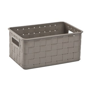 Hnědý úložný košík Curver Nuance, 6 l