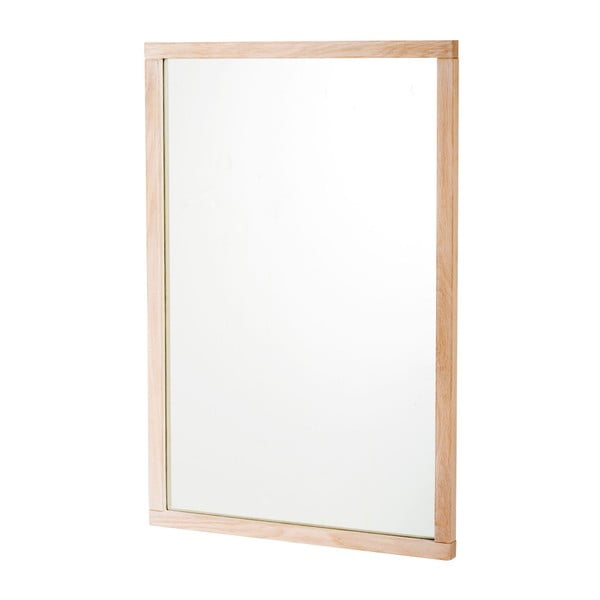 Nástěnné zrcadlo s dřevěným rámem 60x90 cm Lodur – Rowico