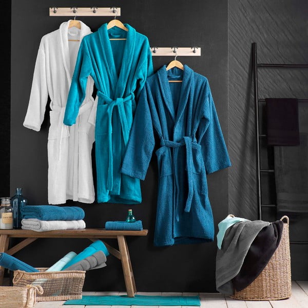 Bílý bavlněný župan velikost M Tendresse – douceur d'intérieur-image-3