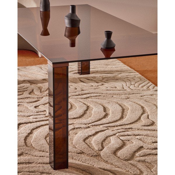 Skleněný jídelní stůl 90x160 cm Adularia – Kave Home-image-1