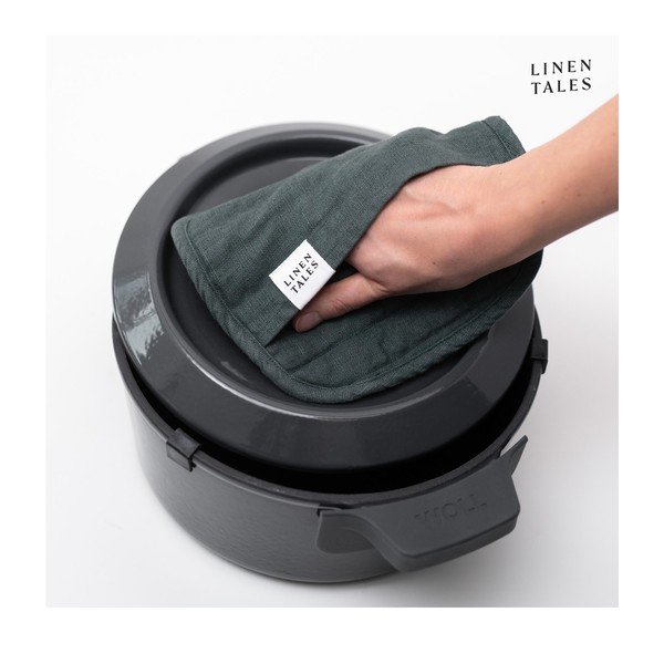 Lněná chňapka Forest Green – Linen Tales-image-1