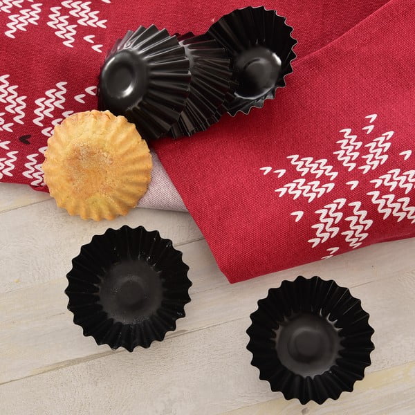 Kovové formy na pečení tartaletky v sadě 6 ks ø 7 cm – Orion-image-1