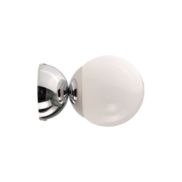 Bílé/v leskle stříbrné barvě stropní svítidlo z opálového skla ø 15 cm Leah – Jotex-image-4