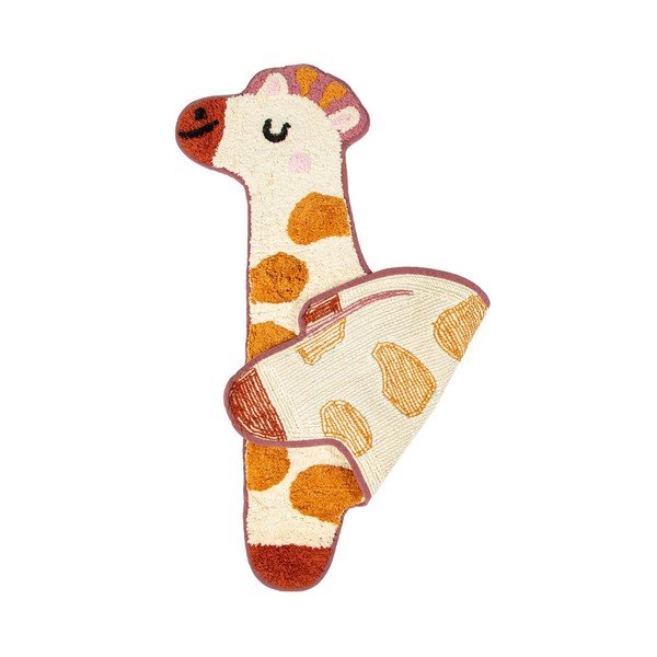 Oranžovo-béžový dětský bavlněný koberec Sass & Belle Giraffe, 57 x 80 cm-image-2