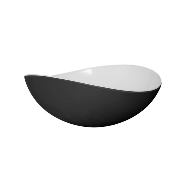 Černá miska Entity, 16.5 cm
