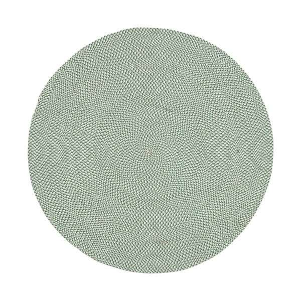 Zelený koberec z recyklovaného plastu Kave Home Rodhe, ø 150 cm