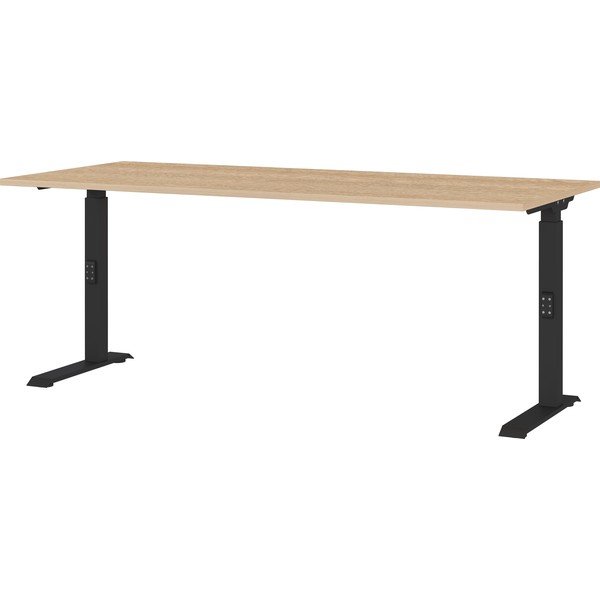 Polohovací pracovní stůl s deskou v dubovém dekoru 80x180 cm Lissabon – Germania