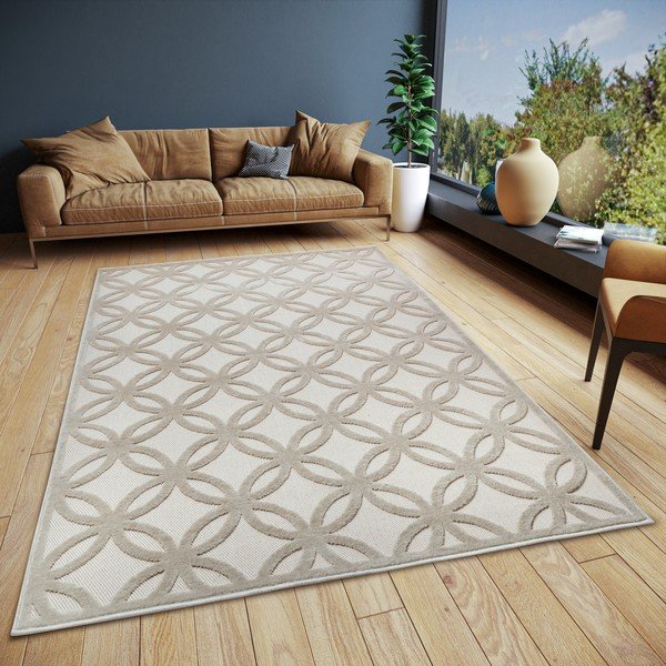 Béžový koberec 57x90 cm Iconic Circle – Hanse Home-image-1