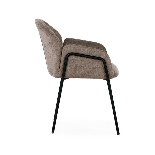 Broskvová čalouněná jídelní křesla v sadě 2 ks Aslin – MOME-image-4