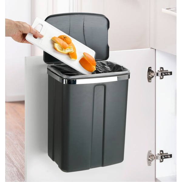 Závěsný odpadkový koš Wenko, 12 l-image-1