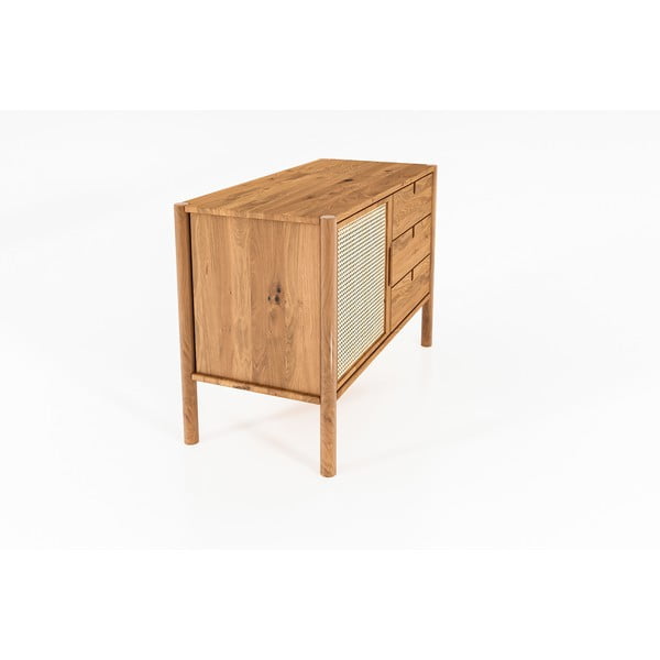 Nízká komoda z dubového dřeva 97x69 cm Pola - The Beds-image-3