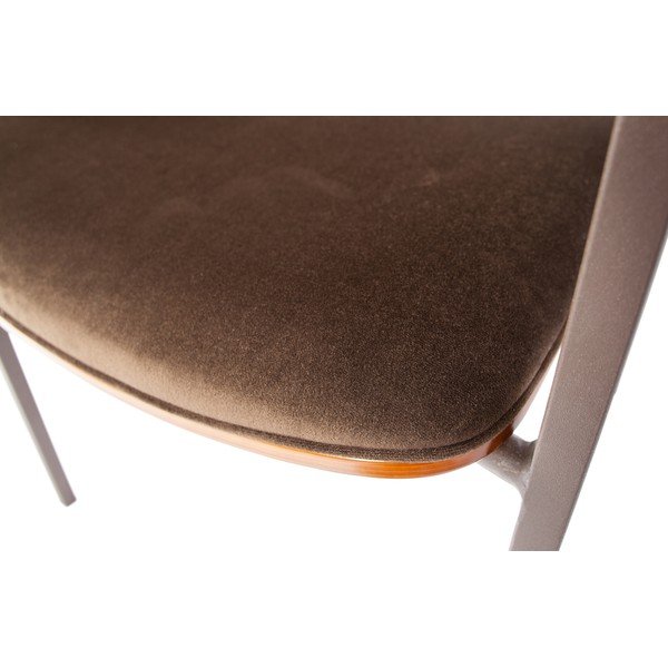 Sada 2 hnědých jídelních židlí BePureHome Clan Velvet-image-1