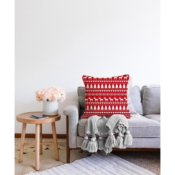 Vánoční žinylkový povlak na polštář Minimalist Cushion Covers Merry Christmas, 55 x 55 cm-image-2