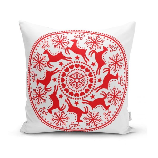 Sada 4 vánočních povlaků na polštář a běhounu na stůl Minimalist Cushion Covers Christmas-image-3