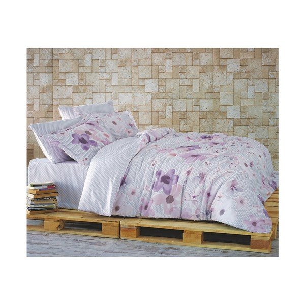 Povlečení s prostěradlem Saskia, 160x220 cm-image-1