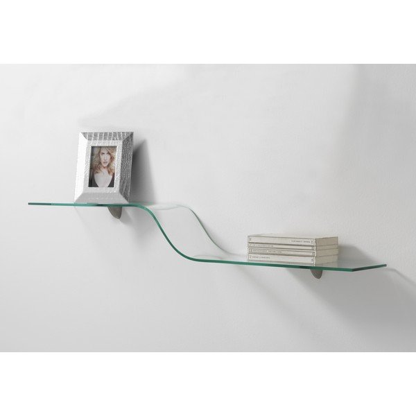 Skleněná nástěnná police Tomasucci Wave-image-1