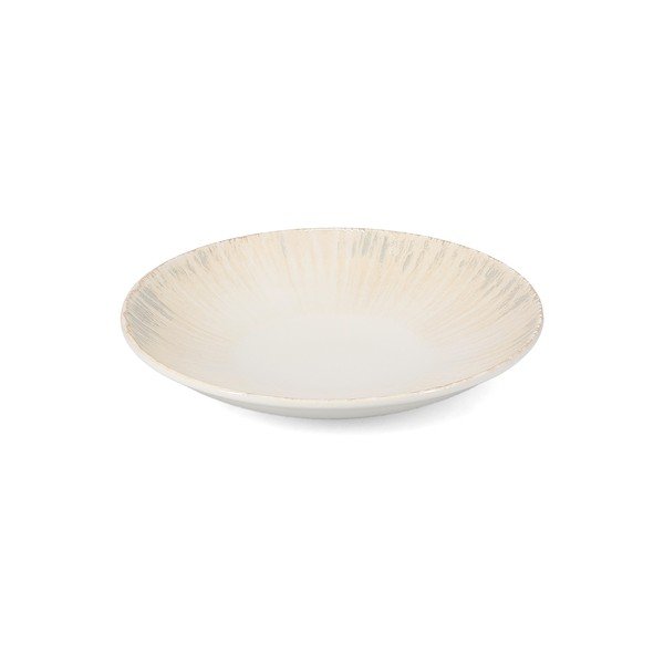 Světle šedý hluboký  porcelánový talíř ø 25,5 cm Nuance – BonBistro