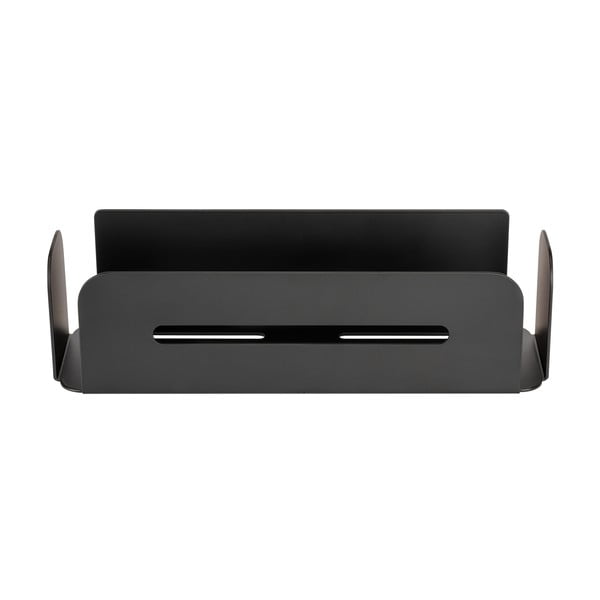 Matně černá samodržící kovová koupelnová polička Bivio – Wenko-image-1
