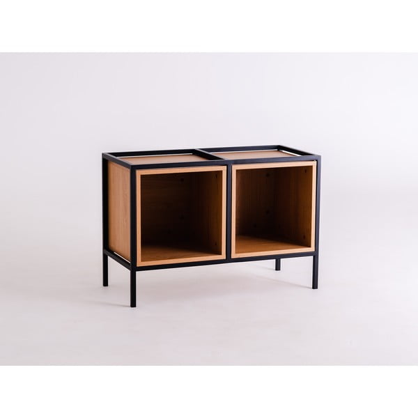 Černá knihovna v dekoru dubu 88x60 cm Skap - CustomForm-image-3